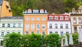 Old building facades, Karlovy Vary, Czech Republic Royalty Free Stock Photo