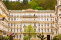 Old building facades, Karlovy Vary, Czech Republic Royalty Free Stock Photo