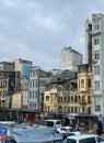 Old building falling down in Istanbul Royalty Free Stock Photo