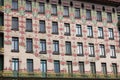 Old building with flowers design on wall Vienna Royalty Free Stock Photo