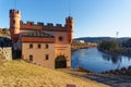 Old building hydroelectric power plant Royalty Free Stock Photo