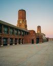 Old building at Jacob Riis Park, in the Rockaways, Queens, New York Royalty Free Stock Photo