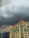 Old building, Jakarta, rain, cloud Royalty Free Stock Photo