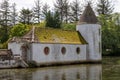 old building in a lake