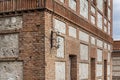An old building with old-looking clay brick Royalty Free Stock Photo