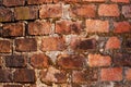 Old building material clay bricks patterns Royalty Free Stock Photo
