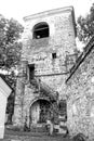 Old building in monastery`s yard