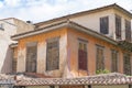 Old building with multiple roof lines Royalty Free Stock Photo