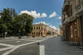 Old building in the old center of the city Botosani Royalty Free Stock Photo