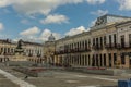 Old building in the old center of the city Botosani