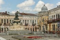 Old building in the old center of the city Botosani Royalty Free Stock Photo