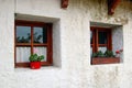 Old building's facade with windows