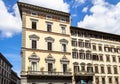 Old building with shutters in Florence, Italy Royalty Free Stock Photo