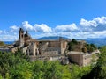 Old building, Square of Rinascimento in Urbino Italy on a sunny day Royalty Free Stock Photo