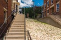 Old building on a street of Galena, Illinois Royalty Free Stock Photo