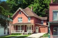 Old building on a street of Galena, Illinois Royalty Free Stock Photo