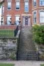 Old building on a street of Galena, Illinois Royalty Free Stock Photo