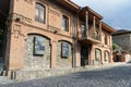 Old building on the street in Sheki. Azerbaijan