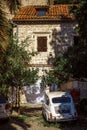 Old Building on street old town Dobrota Montenegro trip travel summer