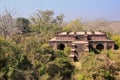 Old building surrounded by trees, Ranthambore Fort, India Royalty Free Stock Photo