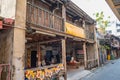 Old building on talat noi.Talat Noi or Talad Noi is a historic neighbourhood in Bangkok Royalty Free Stock Photo