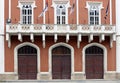 Old building with three doors