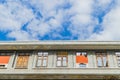 Old building under blue sky Royalty Free Stock Photo