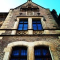 Old building, Windows Prague, city Royalty Free Stock Photo