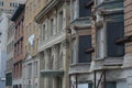 Brownstone streetscape in Albany New York