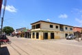 Old buildings along road, Manaus, Brazil