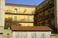 Old buildings at Biblioteca degli Alberi in Milan, Italy