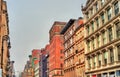 Old buildings on Broadway in New York City Royalty Free Stock Photo