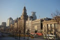 Old buildings in the bund of Shanghai Royalty Free Stock Photo