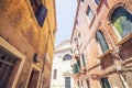 Old buildings in the city of Venice in Italy Royalty Free Stock Photo