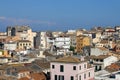 Old buildings Corfu town cityscape Royalty Free Stock Photo