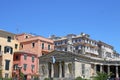 Old buildings Corfu town Royalty Free Stock Photo