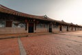 Old buildings in Daimei village, a traditional Chinese village with neat rows of houses in Zhangzhou, Fujian, China