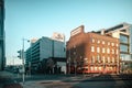 Old Buildings in Dublin in sunrise, Spencer Dock., North Wall, Dublin