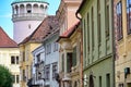 Old buildings and Firewatch tower in Sopron