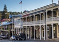 Old buildings in the historical center of Sutter Creek