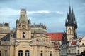 Old buildings in Jewish quarter Prague Czech Royalty Free Stock Photo