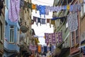 Old buildings and local people in Tarlabasi Royalty Free Stock Photo