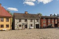 Old buildings at the main square Old Linkoping Sweden Royalty Free Stock Photo