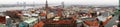 Riga, Latvia, November 2019. Beautiful panorama of the central part of the city.