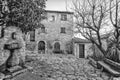 Old buildings and narrow streets in Eze. Eze is a small village near Monaco and Nice in Provence, France. Royalty Free Stock Photo