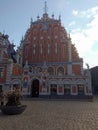 Old buildings in old town Vecriga in Riga Latvia