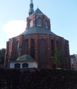 Old buildings in old town Vecriga in Riga Latvia