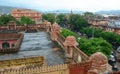 Old buildings at the Pink City in Jaipur, Rajasthan, India