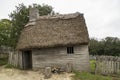 Old buildings in Plimoth plantation at Plymouth, MA Royalty Free Stock Photo