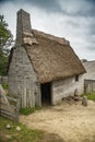 Old buildings in Plimoth plantation at Plymouth, MA Royalty Free Stock Photo